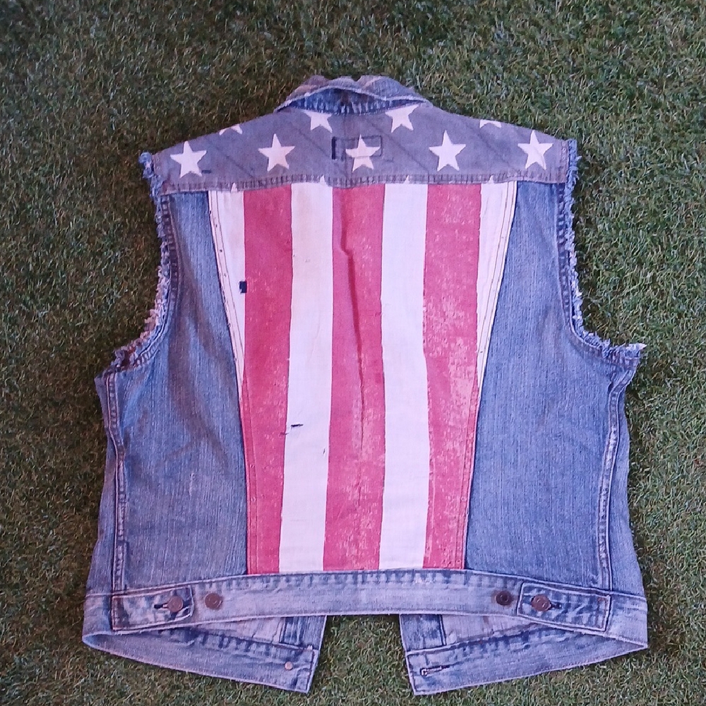 Denim & Supply Ralph Lauren Women's Jean Jacket Americana Vest XL Classic